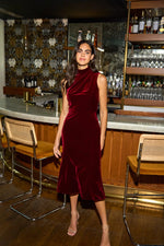 Load image into Gallery viewer, Audrey Dress in Bordeaux
