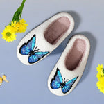 Load image into Gallery viewer, Blue Butterfly Slippers
