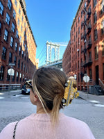 Load image into Gallery viewer, Hand Painted Yellow Taxi Cab Claw Hair Clip
