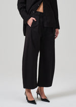 Load image into Gallery viewer, Cara Cropped Pleated Trouser in Stretch Twill
