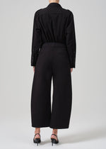 Load image into Gallery viewer, Cara Cropped Pleated Trouser in Stretch Twill
