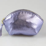 Load image into Gallery viewer, The Metallic Simon Makeup Clutch in Hyacinth
