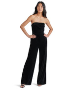 Load image into Gallery viewer, Swanilda Velvet Jumpsuit in Black
