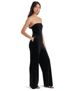 Load image into Gallery viewer, Swanilda Velvet Jumpsuit in Black
