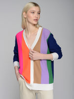 Load image into Gallery viewer, Alina Striped Cardigan in Multicolor
