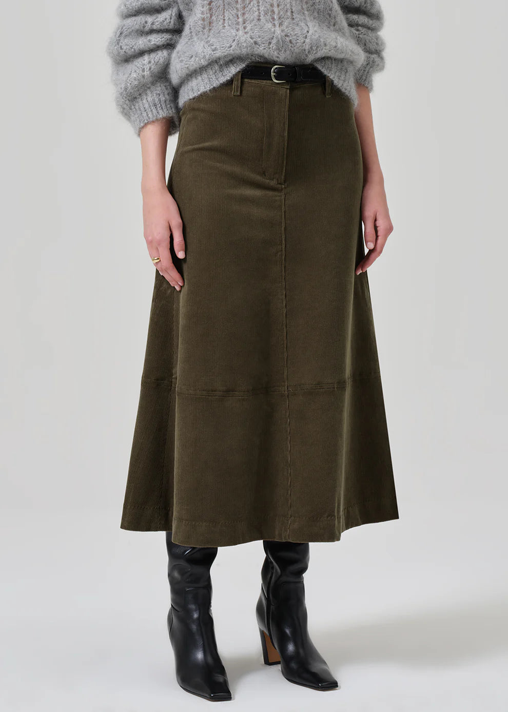 Cassia Corduroy Skirt In Costes