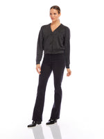 Load image into Gallery viewer, Madeline Cardigan in Black with Silver
