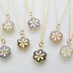 Load image into Gallery viewer, Camilla Gemstone Flower Necklace in Moonstone
