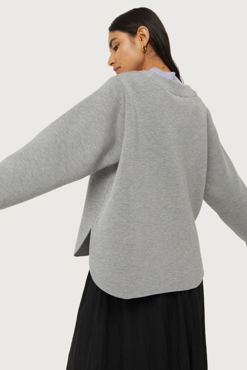 U-Hem Sweatshirt in Grey