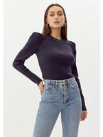 Load image into Gallery viewer, Felina Puff Sleeve Sweater in Navy
