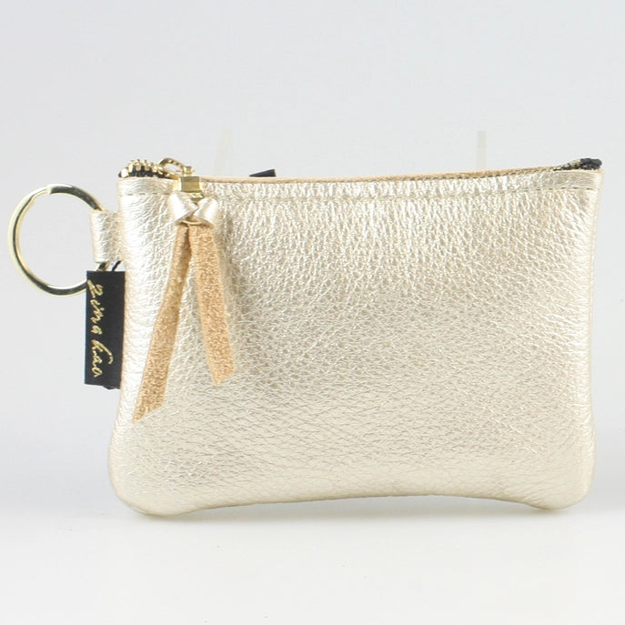 The Metallic Kara Coin Purse in Platinum