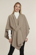 Load image into Gallery viewer, Knit Shawl Wrap in Taupe
