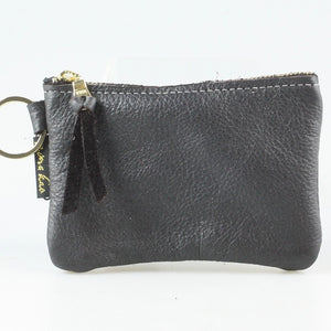 The Metallic Kara Coin Purse in Black