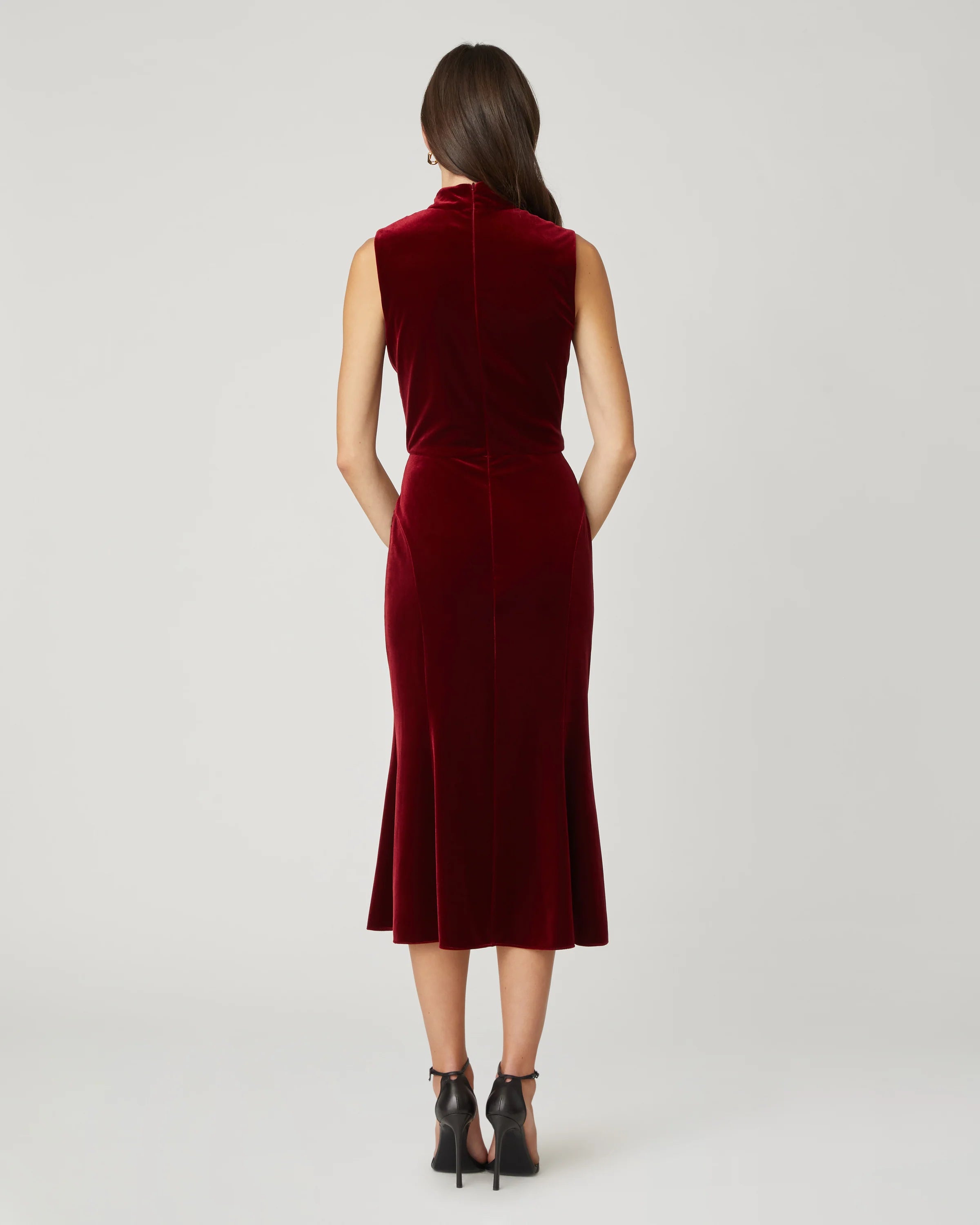 Audrey Dress in Bordeaux