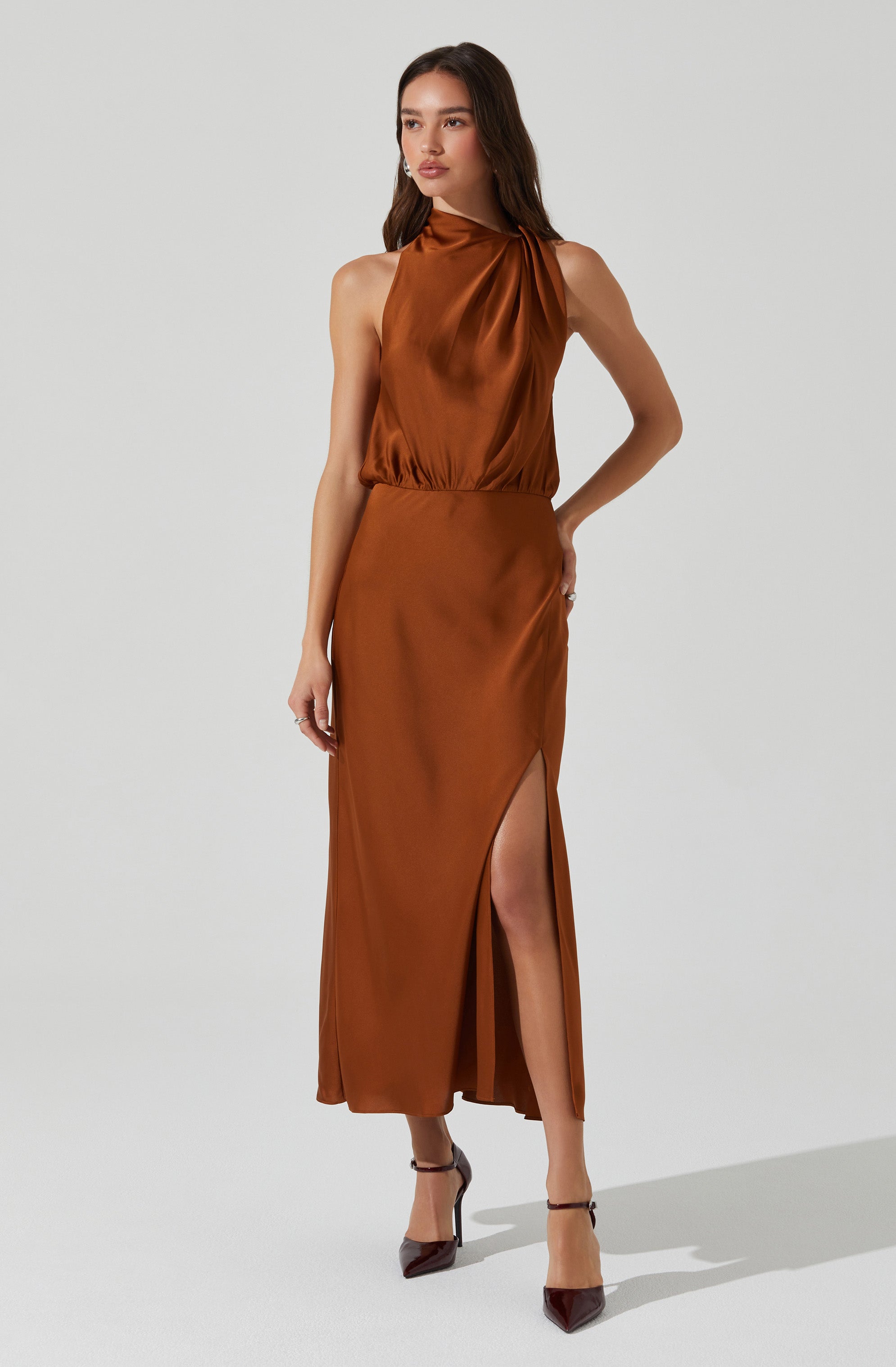 Jelyn Dress in Bronze