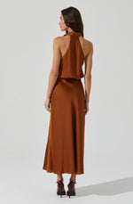 Load image into Gallery viewer, Jelyn Dress in Bronze
