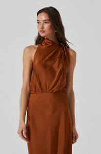 Jelyn Dress in Bronze