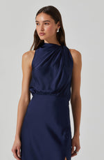 Load image into Gallery viewer, Jelyn Dress in Navy
