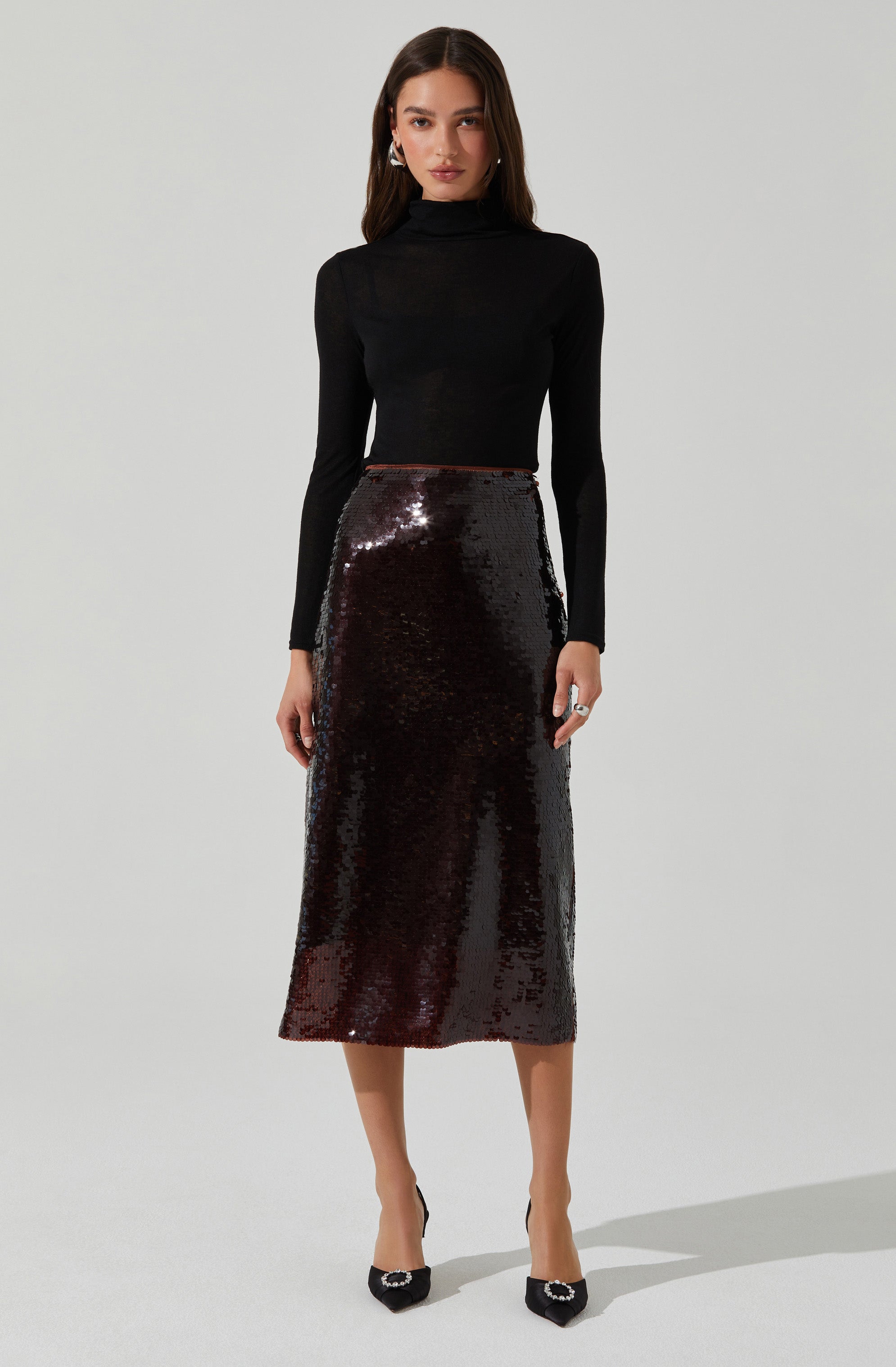 Dova Skirt in Brown