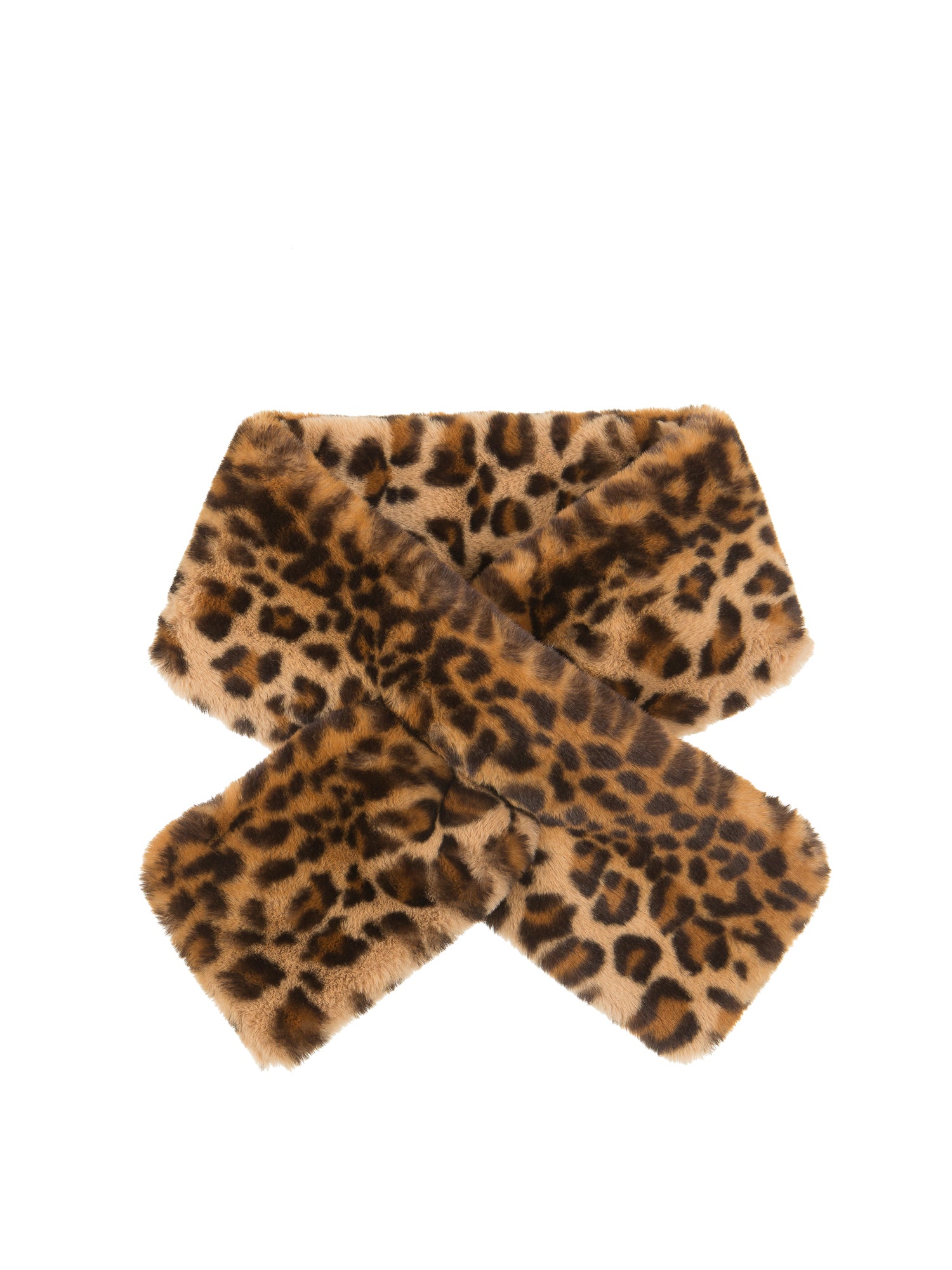 Leopard Faux Fur Scarf