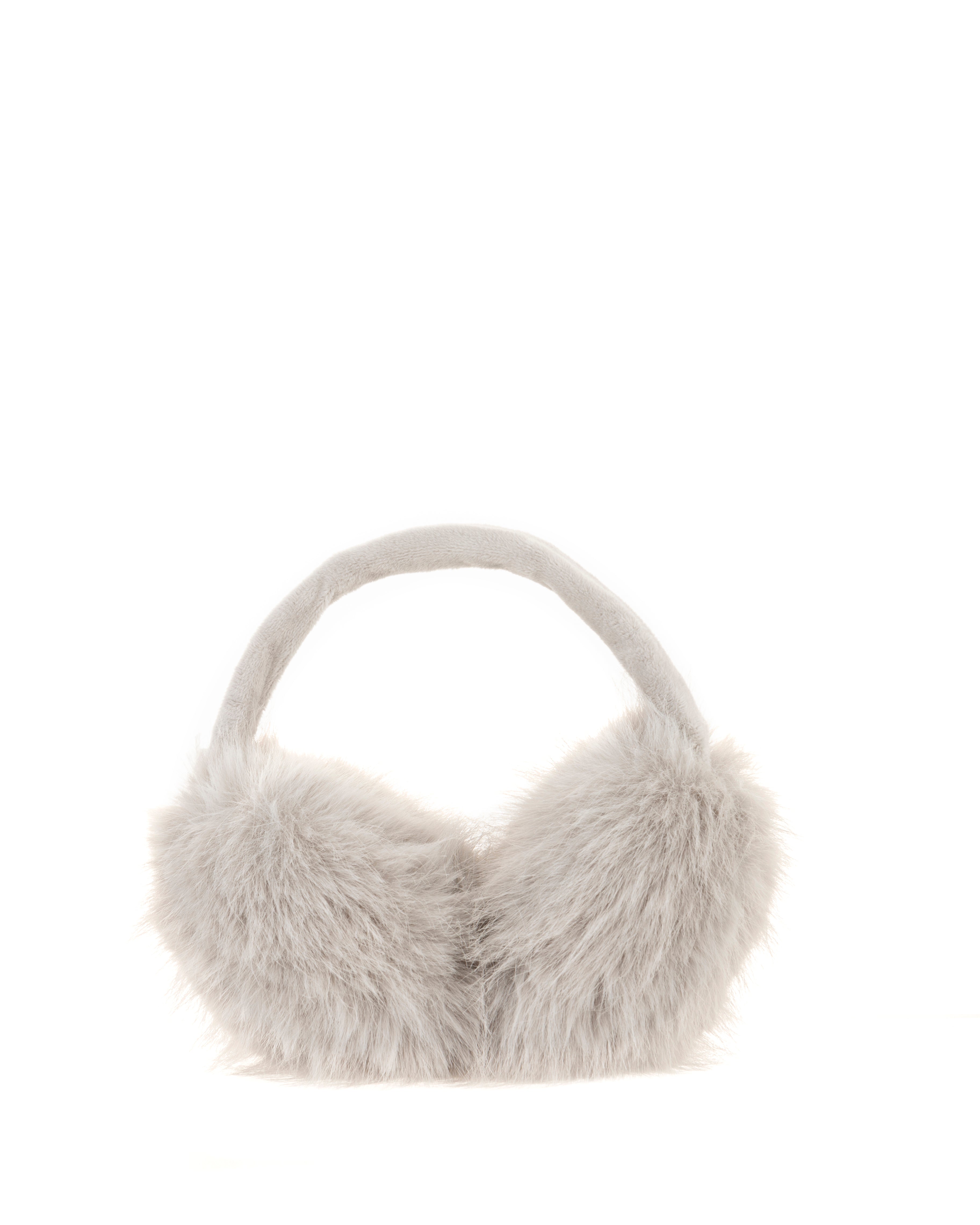 Faux Fur Earmuffs in Grey