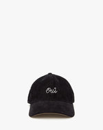 Load image into Gallery viewer, Oui Corduroy Baseball Hat in Black
