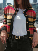 Load image into Gallery viewer, Carmela Cardigan in Vintage Stripe
