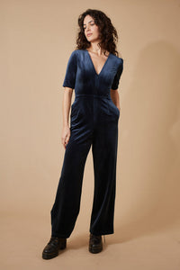 Corrie Bratter Corduroy Jumpsuit in Navy