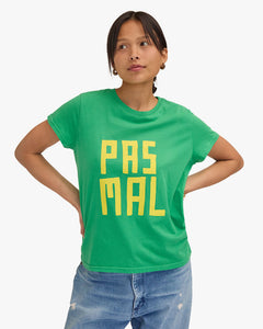 Classic Tee in Green w/ Bright Yellow Pas Mal