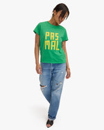 Load image into Gallery viewer, Classic Tee in Green w/ Bright Yellow Pas Mal
