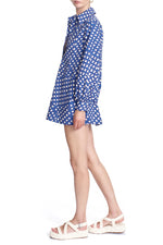 Load image into Gallery viewer, Shadi Tunic in Criss Cross Sea Blue
