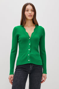 Dita Cardigan in Kelly Green