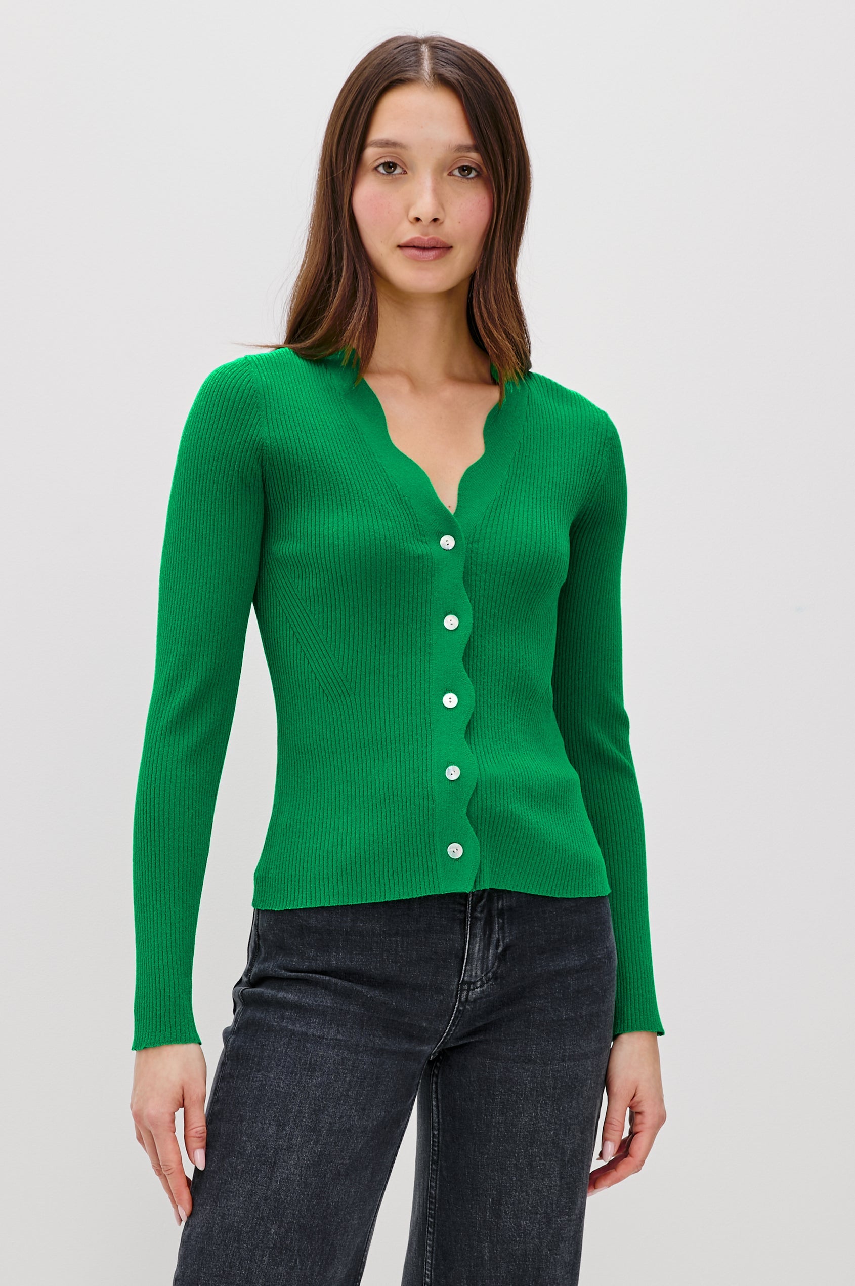 Dita Cardigan in Kelly Green