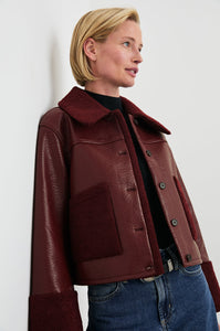 Dria Jacket in Maroon