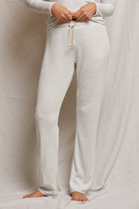 Leann Sweater Rib Straight Leg Pant in Ash