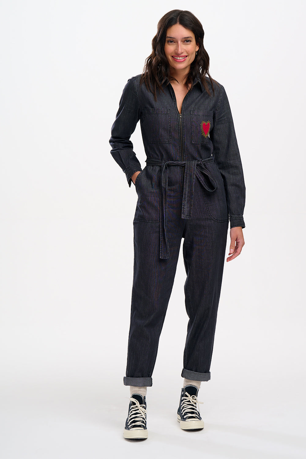 Anwen Boilersuit in Heart Explosion