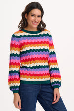 Load image into Gallery viewer, Ivona Sweater in Multi Beach Waves
