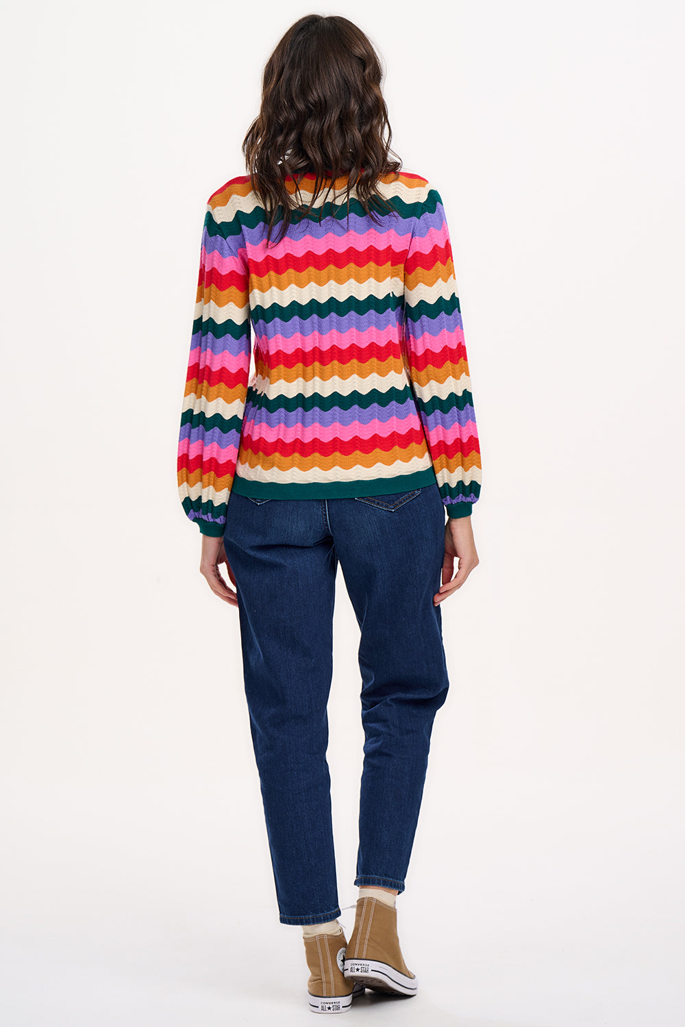 Ivona Sweater in Multi Beach Waves