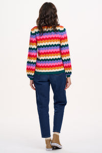 Ivona Sweater in Multi Beach Waves