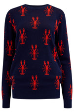 Load image into Gallery viewer, Rosie Sweater in Navy Lobster
