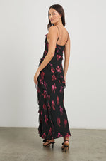 Load image into Gallery viewer, Kariselle Dress in Dark Azalea
