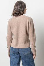 Load image into Gallery viewer, Felted Easy V-Neck Sweater in Rose Quartz
