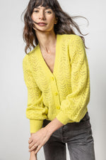 Load image into Gallery viewer, Full Sleeve Cardigan in Lemongrass
