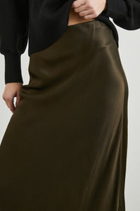 Romina Skirt in Dark Moss