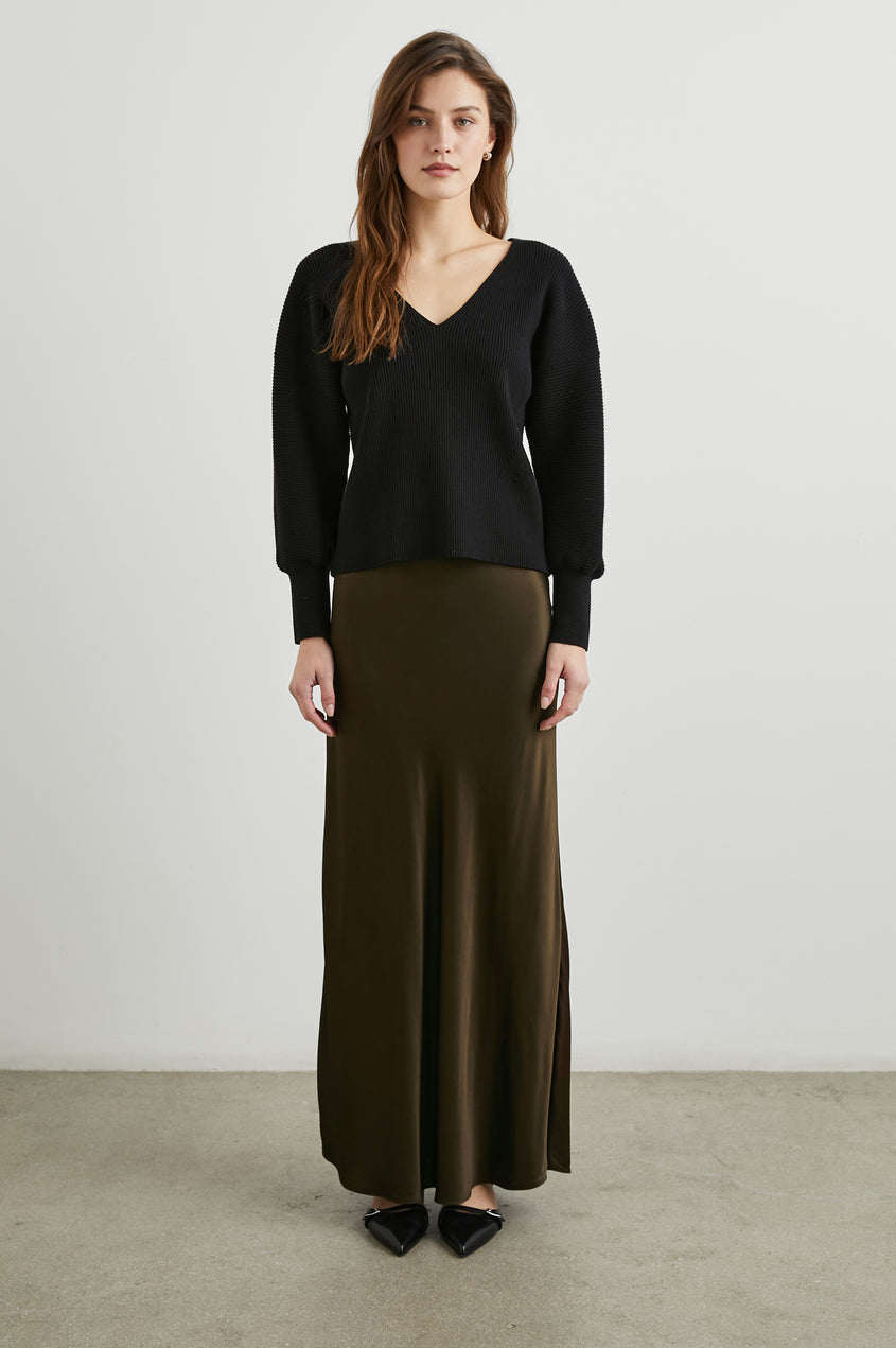 Romina Skirt in Dark Moss