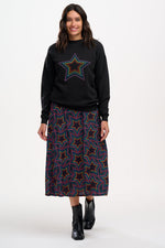 Load image into Gallery viewer, Rosalind Skirt in Rainbow Star Explosion
