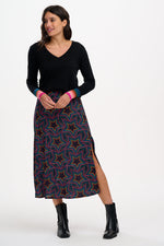 Load image into Gallery viewer, Rosalind Skirt in Rainbow Star Explosion
