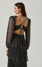 Load image into Gallery viewer, Anora Dress in Black Sparkle
