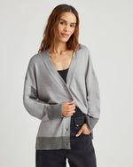 Load image into Gallery viewer, Kristen Cardigan Sweater in Ice Heather
