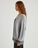 Load image into Gallery viewer, Kristen Cardigan Sweater in Ice Heather
